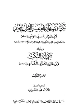 غلاف كتاب نكت وتنبيهات في تفسير القرآن المجيد وبذيله تكملة النكت